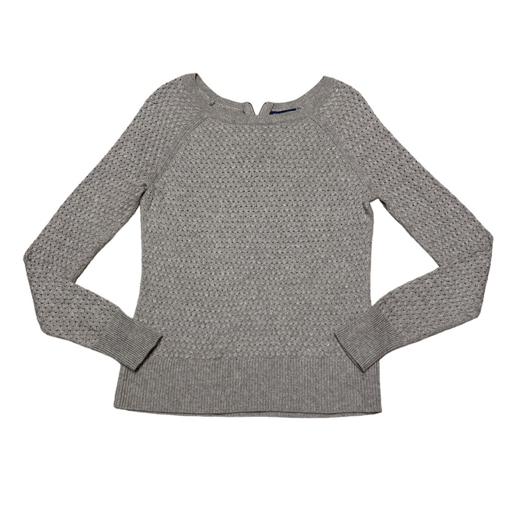 American Eagle Crewneck Sweater Women’s M Tan Casual Lightweight Long Sleeve Top